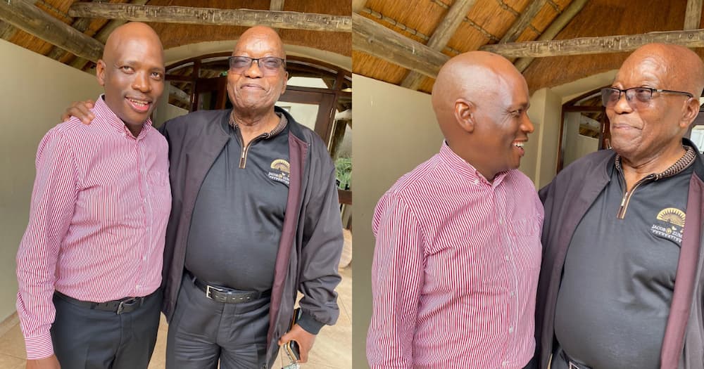 Jacob Zuma hosts another guest at Nkandla, Hlaudi Motsoeneng