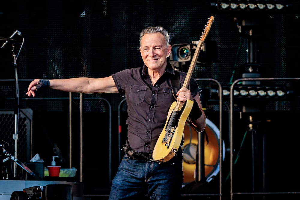 Bruce Springsteen performs with The E Street Band
