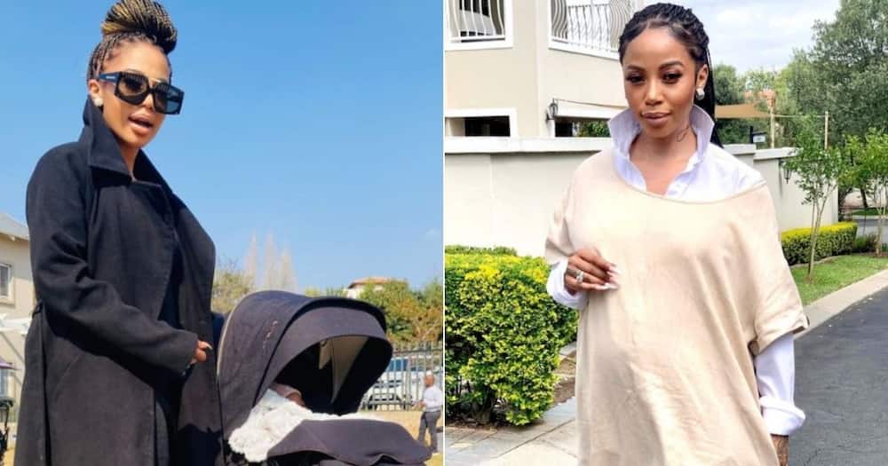 Kelly Khumalo with youngest daughter Kelly Khumalo with youngest daughter