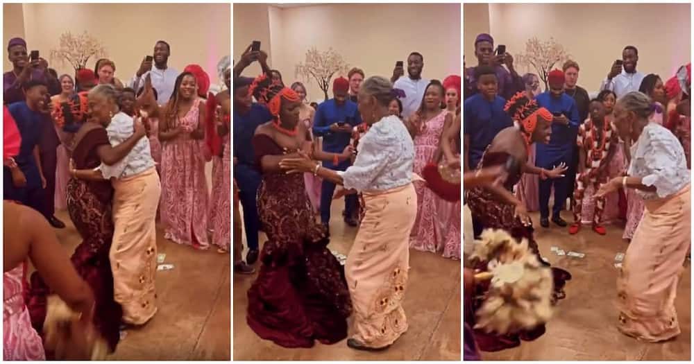 Grandma and granddaughter dance at wedding, wedding danxce, grandma and granddaughter dance at traditional wedding