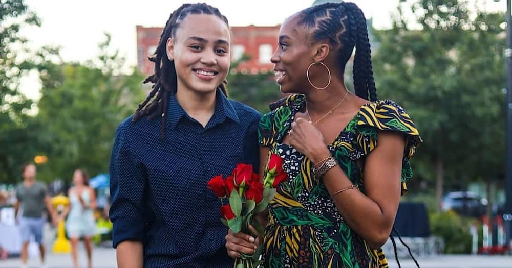 She said yes!: Beautiful lesbian couple share their joy online after engagement
