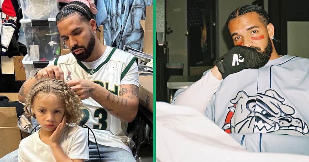 Drake braids his son's hair and shared a video of Adonis singing.