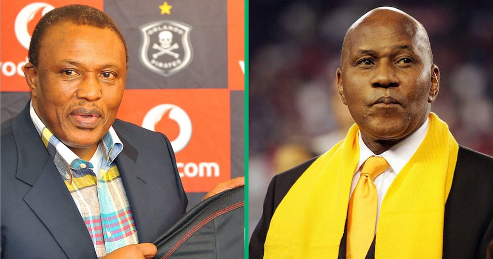 Kaizer Motaung and Irvin Khoza, the legends of South African football.