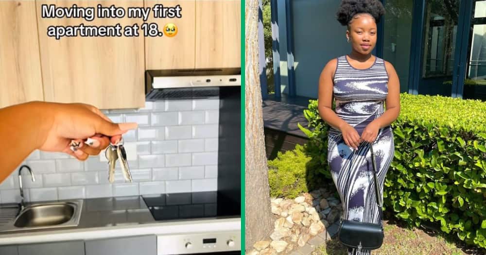 A woman, 18, moved into her first beautiful apartment, leaving Mznsi wowed.