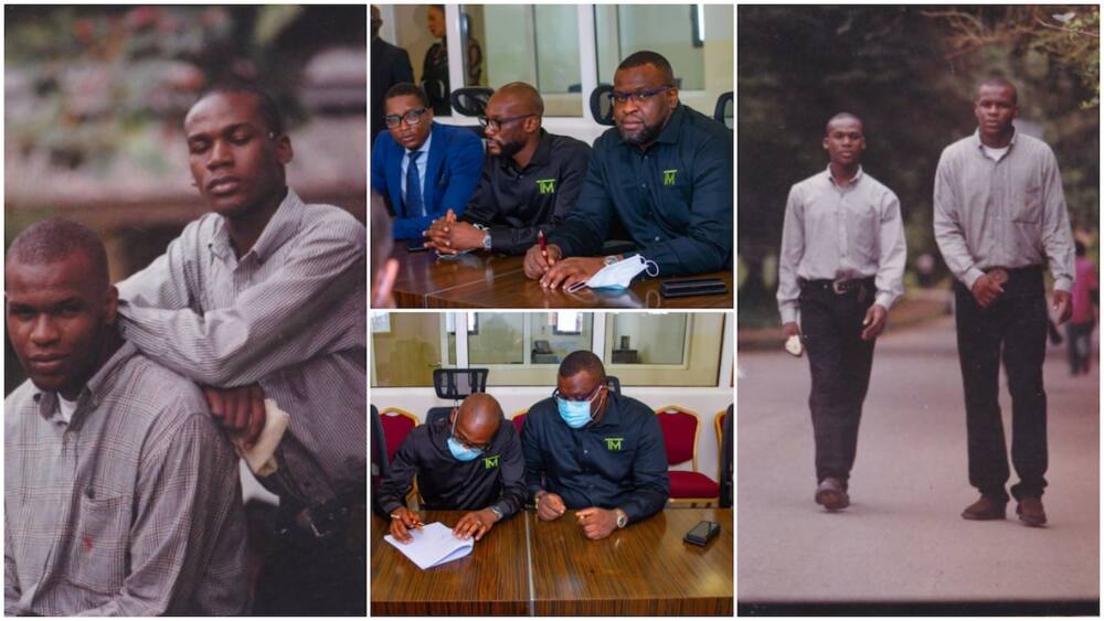 Friends who have been together for 25yrs make it, sign big N4.5bn real estate contract, share throwback photos