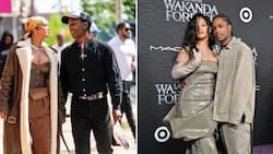 Rihanna and ASAP Rocky step out in style for dinner in Paris after his performance at Cannes Lions Festival