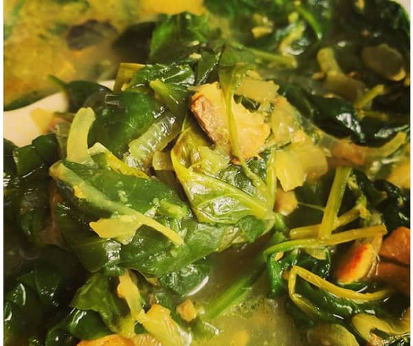 How to cook spinach the South African way