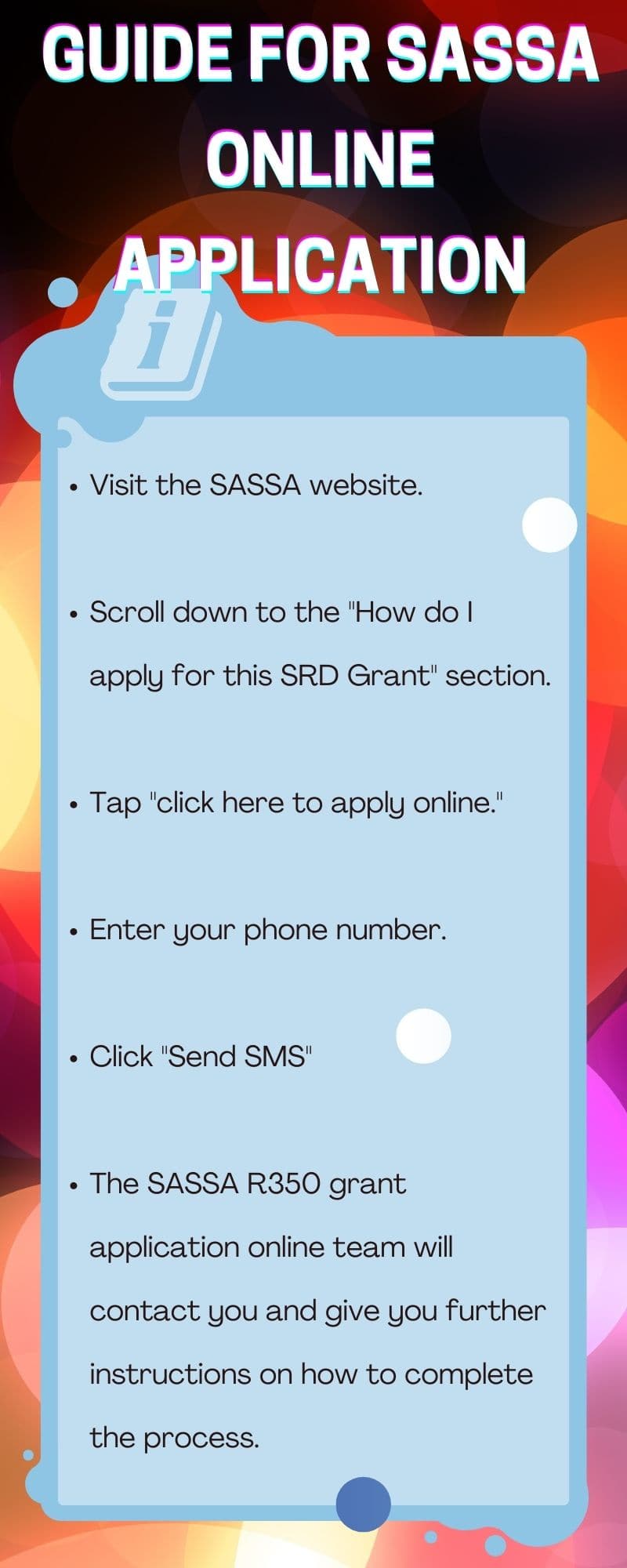 SASSA grant online application