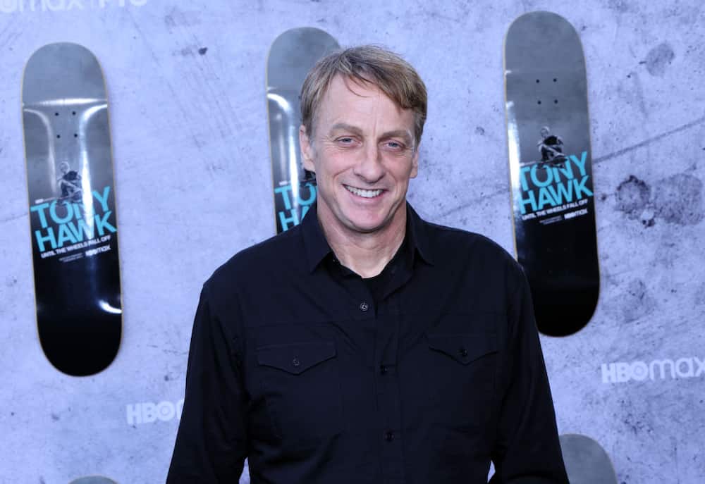 Tony at the Los Angeles premiere of HBO Max's Tony Hawk: Until The Wheels Fall Off