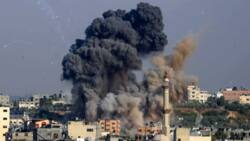 Israeli military strikes down building hosting media in Gaza shortly after warning