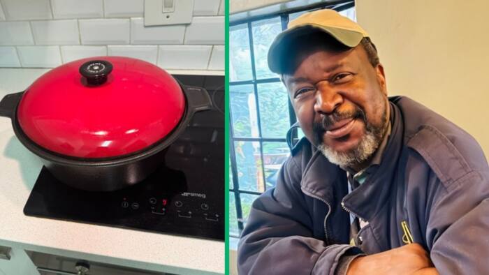 Tito Mboweni's undercooked chicken and pap meal has Mzansi roasting his cooking: "This pains me"
