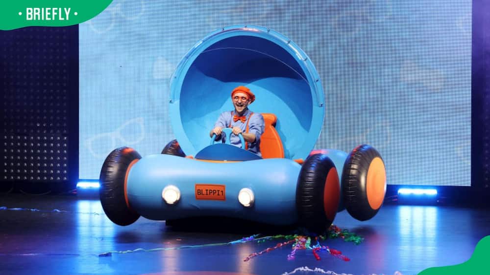 Blippi performing during a tour at the Tennessee Performing Arts Centre