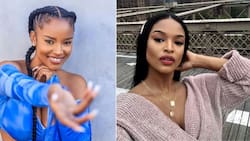 Ayanda Thabethe shares that she’s having a baby boy with a lavish pink & blue gender reveal bash, celebs react