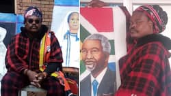 Mzansi artist Rasta honours “Tata Comrade Thabo Mbeki” with portrait, Mzansi people share wild reactions