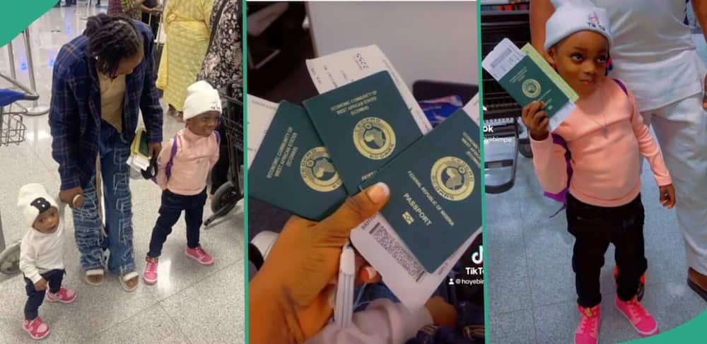 Lady moves to the UK with her kids.