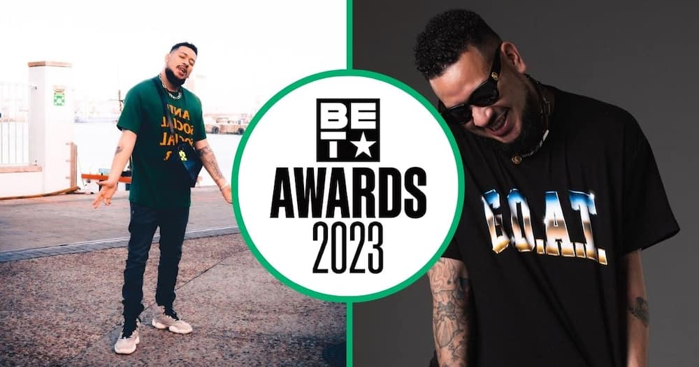 AKA has been nominated for 'Best International Flow' at the BET Hip Hop Awards.