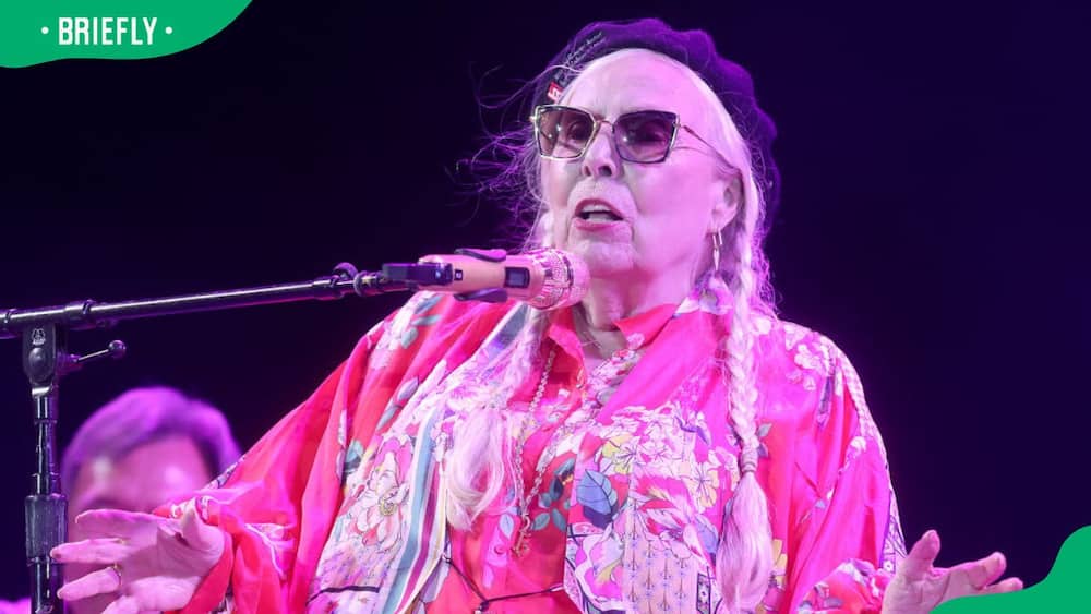 Singer Joni Mitchell during Joni Jam honouring her at Gorge Amphitheatre in 2023