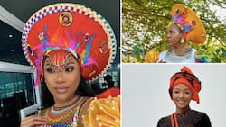 MaMkhize, Tamia Mpisane, Simz Ngema & Mihlali Ndamase, celebs who rocked traditional attires on Heritage Day
