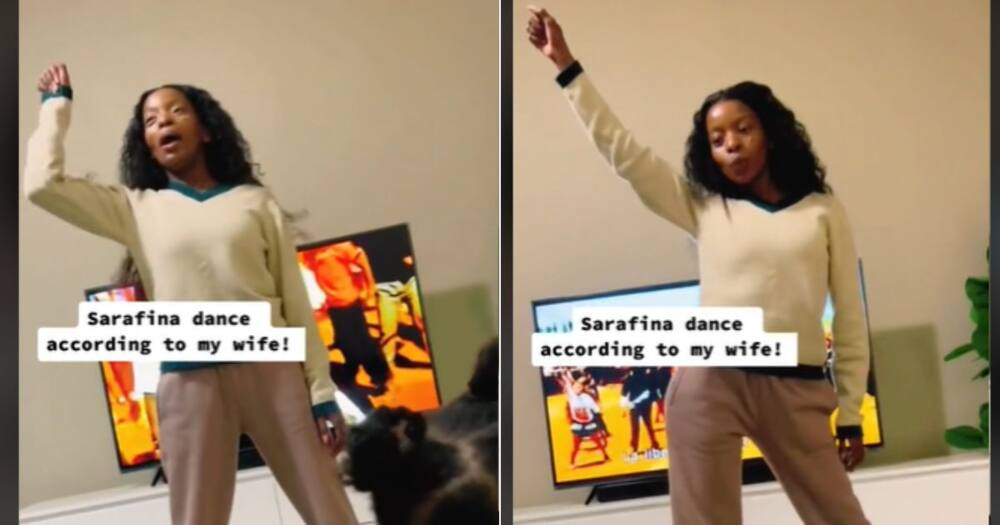 TikTok video of man's wife dancing to 'Srafina' entertains SA