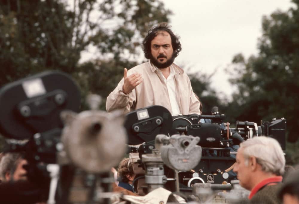 Filmmaker Stanley Kubrick on set