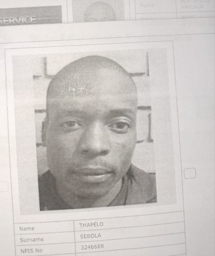 Thapelo Sebola escaped from Limpopo police van.