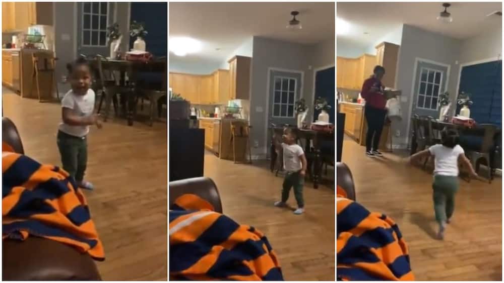 See this baby's excited reactions when her mum comes home, she jumps up, screams (video)