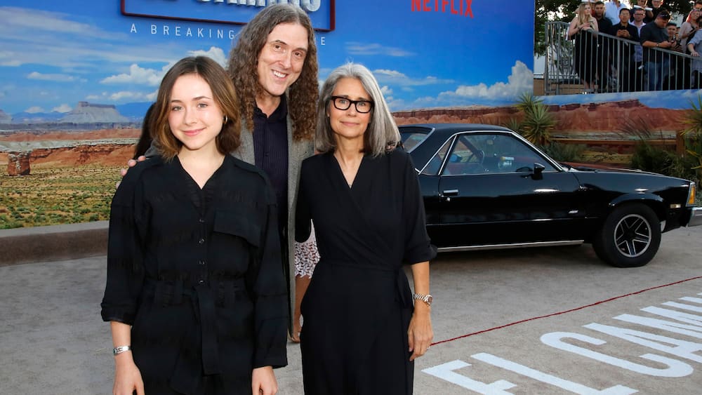The Yankovic family during the World Premiere of 'El Camino: A Breaking Bad Movie' at the Regency Village in October 2019