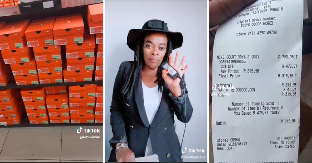 TikTok user @lebolisher shared a video showing all the Nike sneakers that were marked down
