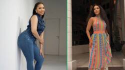 Thuli Phongolo flaunts her famous curves in new saucy pictures, SA can't keep calm: "Aybo Thulisile"