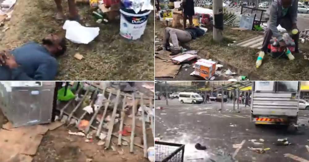 Yoh: Video of Looters Taking a Nap After Drinking Stolen Booze Has SA Stunned