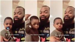 Baby sings 'You Want to Bam Bam' song with father in sweet video, people react to his funny mouth shape