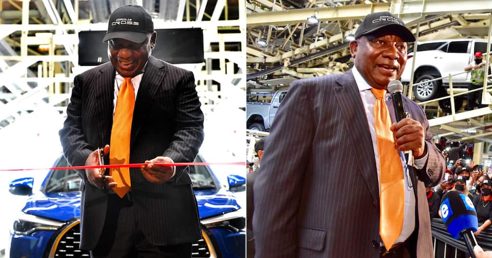 President Cyril Ramaphosa, Toyota hybrid, electric cars