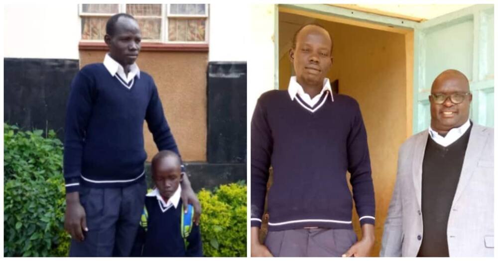 South Sudanese man joins Grade Three in Eldoret, Uasin Gishu county.
