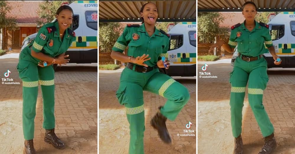A gorgeous paramedic worked stunned SA with an amapiano dance