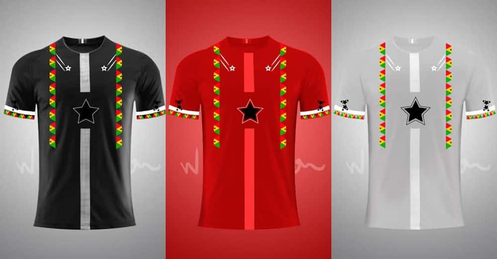 Ghanaian designer creates beautiful Black Stars jerseys ahead of AFCON & World Cup