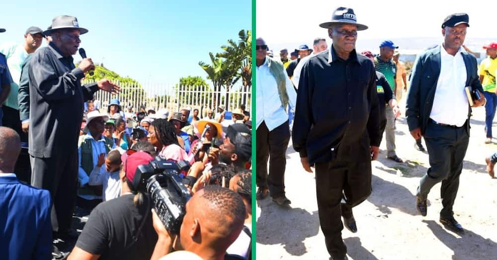 Police minister Bheki Cele heads back to KwaZulu-Natal.