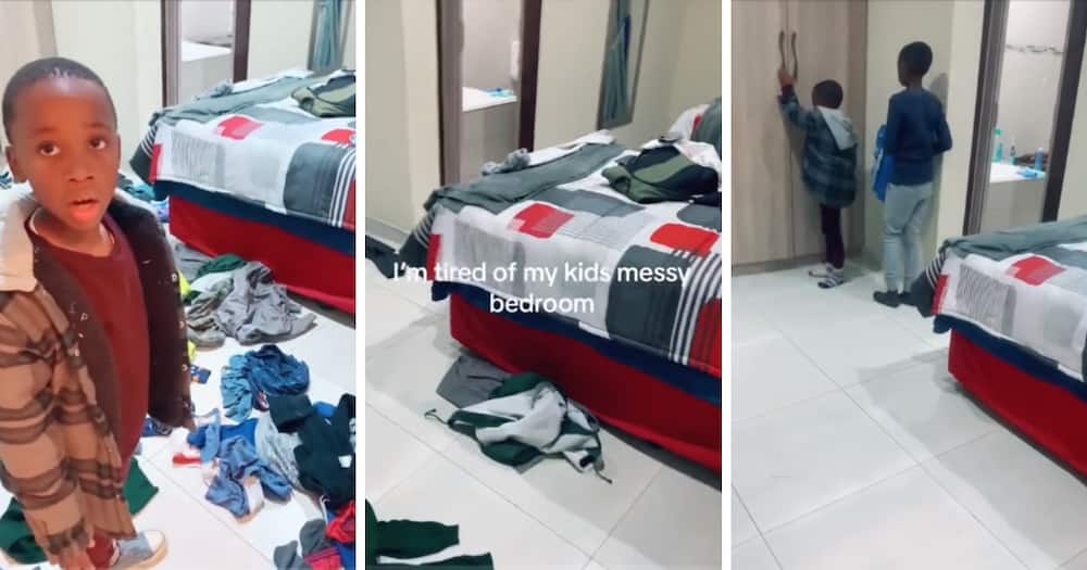 TikTok video of mom tricking sons into tidying room