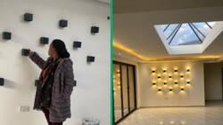 Mzansi woman shares TikTok video of home with giant skylight and modern features, people gush