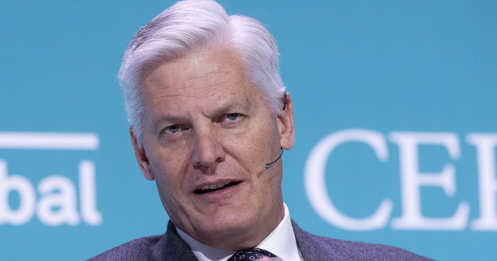 Andre de Ruyter, chief executive officer of Eskom Holdings Ltd., speaks during the 2022 CERAWeek by S&P Global conference in Houston, Texas, U.S