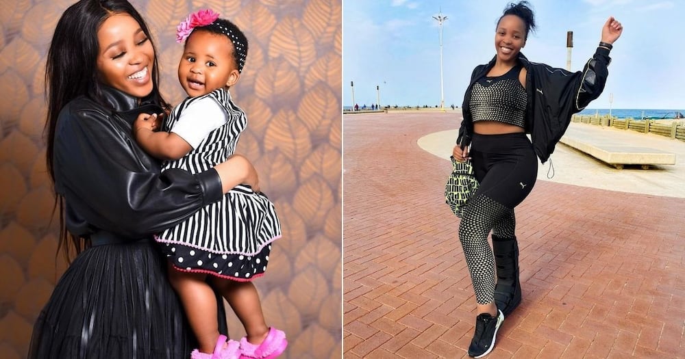 Beauty Sbahle Mpisane, Drops Cute, Picture With, Lovely Niece