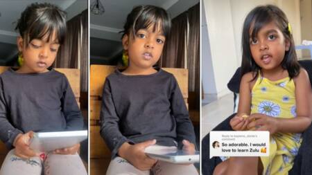 Durban toddler, 4, who identifies as a Zulu person wows Mzansi with her adorable vocab in viral videos