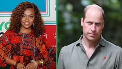 Nomzamo Mbatha photographed alongside Prince William at The Earthshot Prize event in Singapore