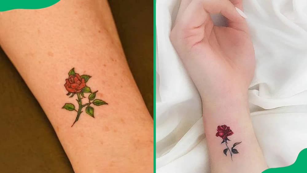 Small rose tattoos