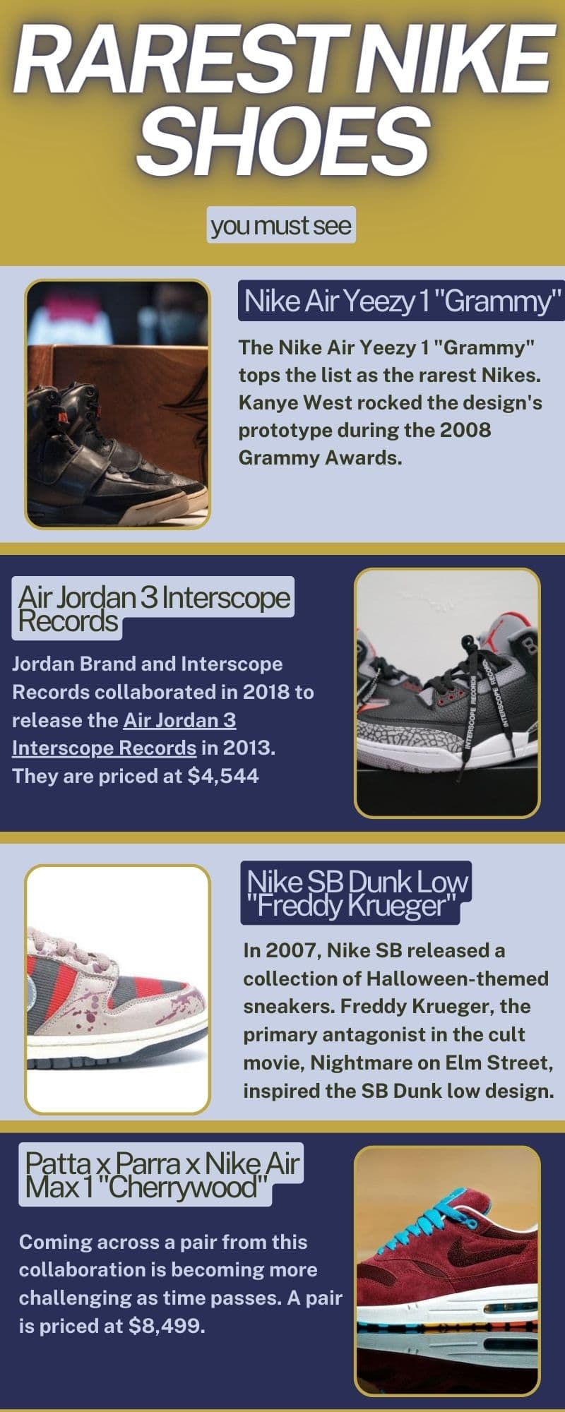 Top 10 rarest Nike shoes you must see