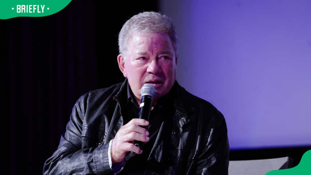 William Shatner attending a Q&A session
