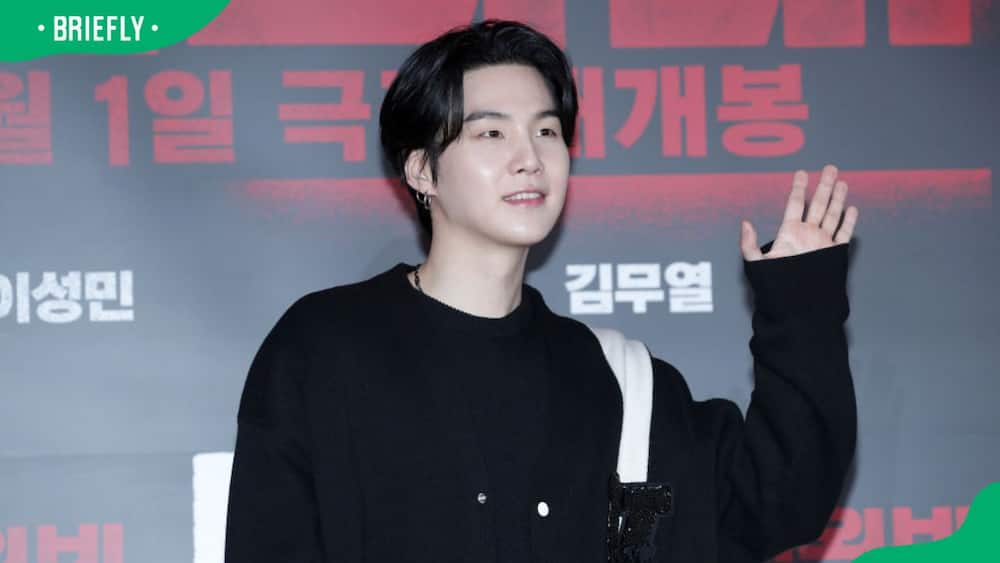 Suga of boy band BTS attending The Devil's Deal VIP Screening