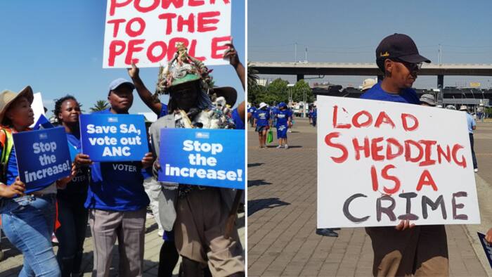 DA marches to Luthuli House over loadshedding, ANC Youth League plans to defend headquarters