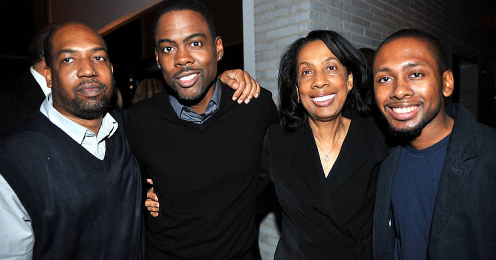 How many siblings does Chris Rock have?