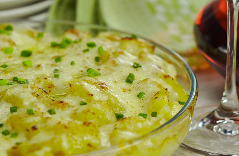 South African potato bake recipe with brown onion soup