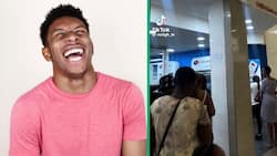 Capitec customers in a long queue receive shady message, TikTok video goes viral